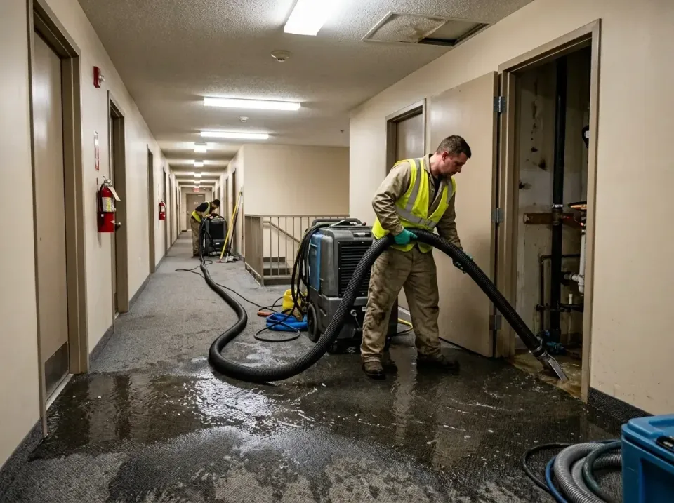 multi-unit-apartment-hallway-f-005 — frequently asked questions, Emergency Burst Pipe Water Extraction & Removal in Alsip, IL